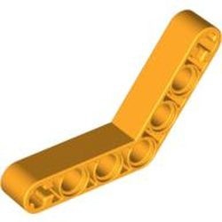 32348-110 Technic, Hefbalk 1x7 (4x4) gebogen dik oranje, lichthelder NIEUW *1D000
