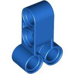 32557-7 Technic, Pin koppelaar gedraaid lang (asgat 2x2 hor/hoek 90 graden 2x2 vert) blauw NIEUW *1A067