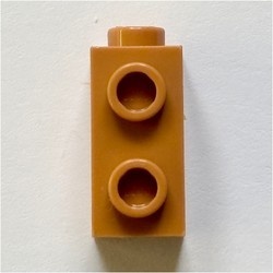 32952-150 Steen 1x2 HOOG met twee noppen zijde caramel, midden NIEUW *1B037