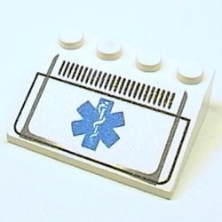 3297px24-1G Dakpan bedrukt 33 3x4 met EMT Ster wit gebruikt *5R000