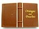 33009pb041-88 Boek met "Oranges and Peaches"(col10-1) bruin, roodachtig NIEUW *0D0000