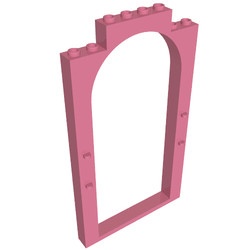33227-47 Deurframe 1x8x12 gebogen roze, donker NIEUW *