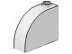 33243-1 Steen, 1x3x2 ronde top 90 graden massief wit NIEUW *1L112