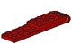3324c01-5G Scharnierplaat 2x9 compleet rood gebruikt *1D0000