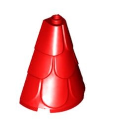 35563-5 Dak 2x2x4 half met dakpannen rood NIEUW *5K000