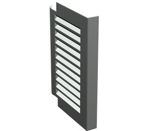 3582-9G Luik klein 1x2x2 voor luikhouders 3581 lichtgrijs (klassiek) gebruikt *1B310