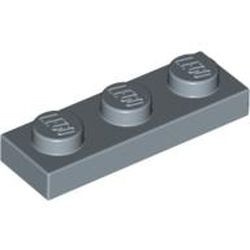 3623-55G Platte plaat 1x3 blauw, zandkleurig gebruikt *1B369