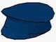 3624-63 Platte pet blauw, donker NIEUW *0L0000