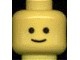 3626p01-3 Hoofd standaard minifig classic ogen en lachende mond geel NIEUW *0B0000