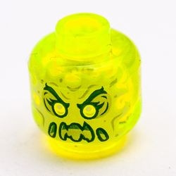 3626pb2451-16 Hoofd trans-neongroen alien geest transparant, neongroen NIEUW *0B0000