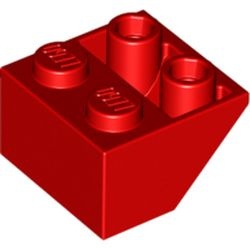 3660-5 Omgekeerde dakpan 45 graden 2x2 rood NIEUW *1B223