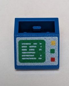 3660pb001-7G Dakpan omgekeerd bedrukt computerscherm knoppen links blauw gebruikt *5R000