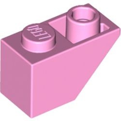 3665-104 Omgekeerde dakpan 45 graden 1x2 roze, helder NIEUW *1B222