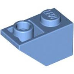 3665-42G Omgekeerde dakpan 45 graden 1x2 blauw, midden gebruikt *1B397