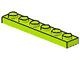 3666-34 Platte plaat 1x6 lime NIEUW *1B175