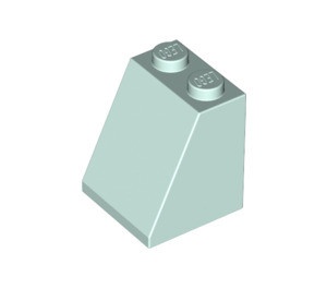 3678b-152 Dakpan 65 graden 2 breed met bodemnop aqua, licht NIEUW *1B158
