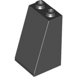 3684-11 Dakpan 75 graden 2x2breedx3 (open of dichte noppen) zwart NIEUW *1B161
