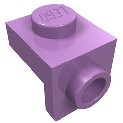 36841-157 Verbindingsplaat 1x1 - 1x1 lavender, midden NIEUW *1B256