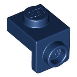 36841-63 Verbindingsplaat 1x1 - 1x1 blauw, donker NIEUW *1B256