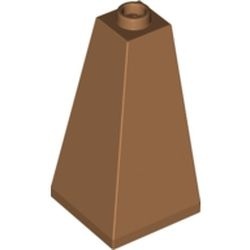 3685-150 Dakpan 75 graden 2x2x3 hoek (2 kanten) caramel, midden NIEUW *1B162