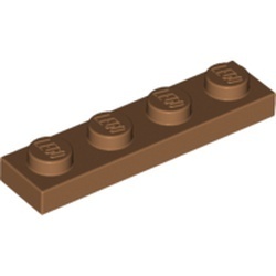 3710-150 Platte plaat 1x4 caramel, midden NIEUW *1B174