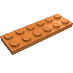 3795-150 Platte plaat 2x6 caramel, midden NIEUW *5K000