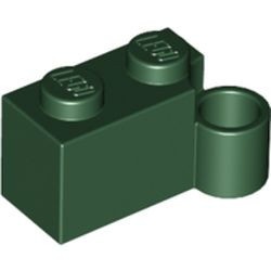 3831-80 Scharniersteen 1x2 (helft, basis) groen, donker NIEUW *1B062