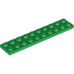 3832-6 Platte plaat 2x10 groen NIEUW *5K700