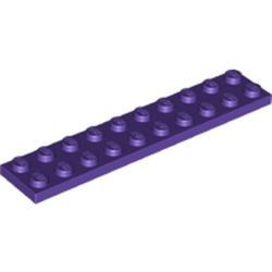 3832-89 Platte plaat 2x10 paars, donker NIEUW *5K700
