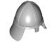 3844-86 Ridderhelm met nekbeschermer grijs, licht (blauwachtig) NIEUW *0L0000