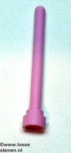3957-104 Antenne 1x4 noppen hoog roze, helder NIEUW *1B054