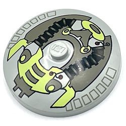 3960px3-9G Schotel 4x4 Life on Mars (LoM) machinerie motief lichtgrijs (klassiek) gebruikt *1L0000