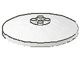 3961-1G Schotel 8x8 MASSIEVE noppen wit gebruikt *1R027
