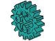 4019-39 Technic, Tandwiel 16 tanden ronde gaten turquoise, donker gebruikt *0D000