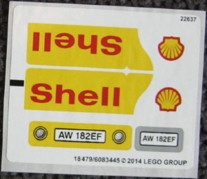 40196stk01 STICKER 40196 Shell Tanker NIEUW *0S0000 - Img 1
