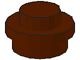 4073-8G Platte plaat 1x1 rond bruin (klassiek) gebruikt *1B375