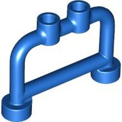 4083-7G Hek van buizen nopgaten bovenop 1x4x2 blauw gebruikt *1C025