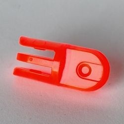 412-18G Arm met twee en drie vingers transparant neonoranje gebruikt *5K000