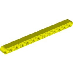 41239-236 Technic, Hefbalk 1x13 dik neon geel NIEUW *1D000