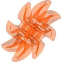 41530-18G Propellor L5 diameter- 8 bladen transparant neonoranje gebruikt *1D042