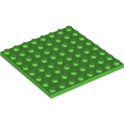 41539-36 Platte plaat 8x8 groen, helder NIEUW *1K0000