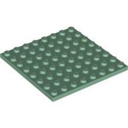 41539-48G Platte plaat 8x8 groen, zandkleurig gebruikt *1A048
