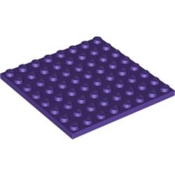 41539-89 Platte plaat 8x8 paars, donker NIEUW *1K0000