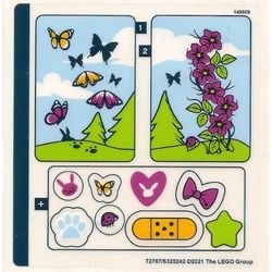 41666stk01 STICKER 41666 Andrea's Bunny Cube NIEUW *0S0000