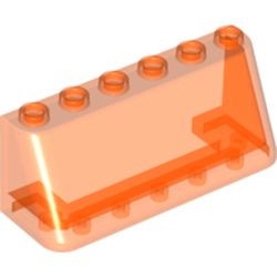 4176-98 Ruit 2x6x2 transparant oranje NIEUW *