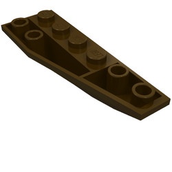 41764-120 Wig 6x2 afgerond omgekeerd rechts bruin, donker NIEUW *4D000