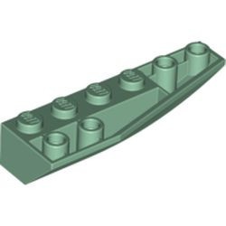 41764-48 Wig 6x2 afgerond omgekeerd rechts groen, zandkleurig NIEUW *4D000