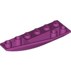 41765-71 Wig 6x2 afgerond omgekeerd links magenta NIEUW *4D000