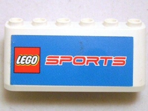 4176pb22-1G Ruit 2x6x2 LEGO SPORTS wit gebruikt *