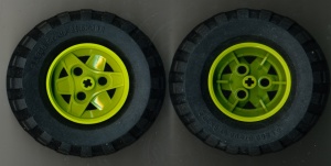 41896c01-34 Wiel 43.2mm doorsnede 26mm breed TR klein, dikke zwarte truckband 81.6x38 R (41896/45982) (PAKKETZENDING!) lime NIEUW *5W000